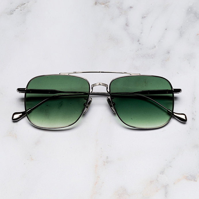The Great Frog Richards Gunmetal Rectangle Sunglasses