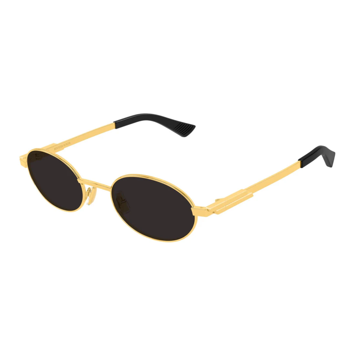 Bottega Veneta BV1470S 001 Gold Oval Sunglasses Grey Lenses Turakhia Optics 2