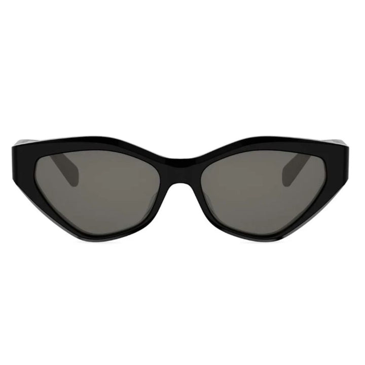 CELINE CL40323U 01A Women Oversized Square Sunglasses Black Frame Grey Lens