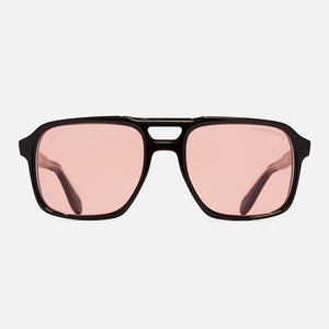 Cutler and Gross 1394 Black on Pink Aviator Sunglasses