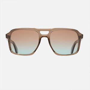 Cutler and Gross 1394 Brown Crystal Aviator Sunglasses