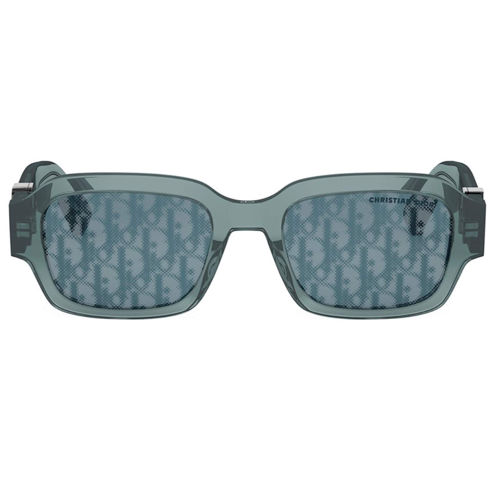 Dior Oblique S2I 30B8 Men’s Rectangular Blue Sunglasses Mirror Lenses