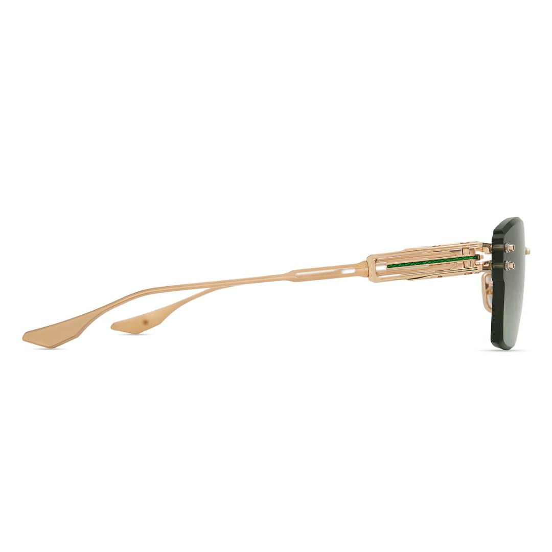 Dita DTS197A 02 Hyperlux-2000 Aviator Sunglasses White Gold Frame Grey Lens