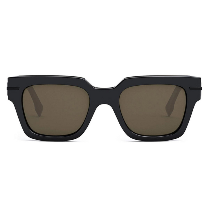 Fendi FE40078I 90J Fendigraphy Square Sunglasses Blue Frame Blue Lenses