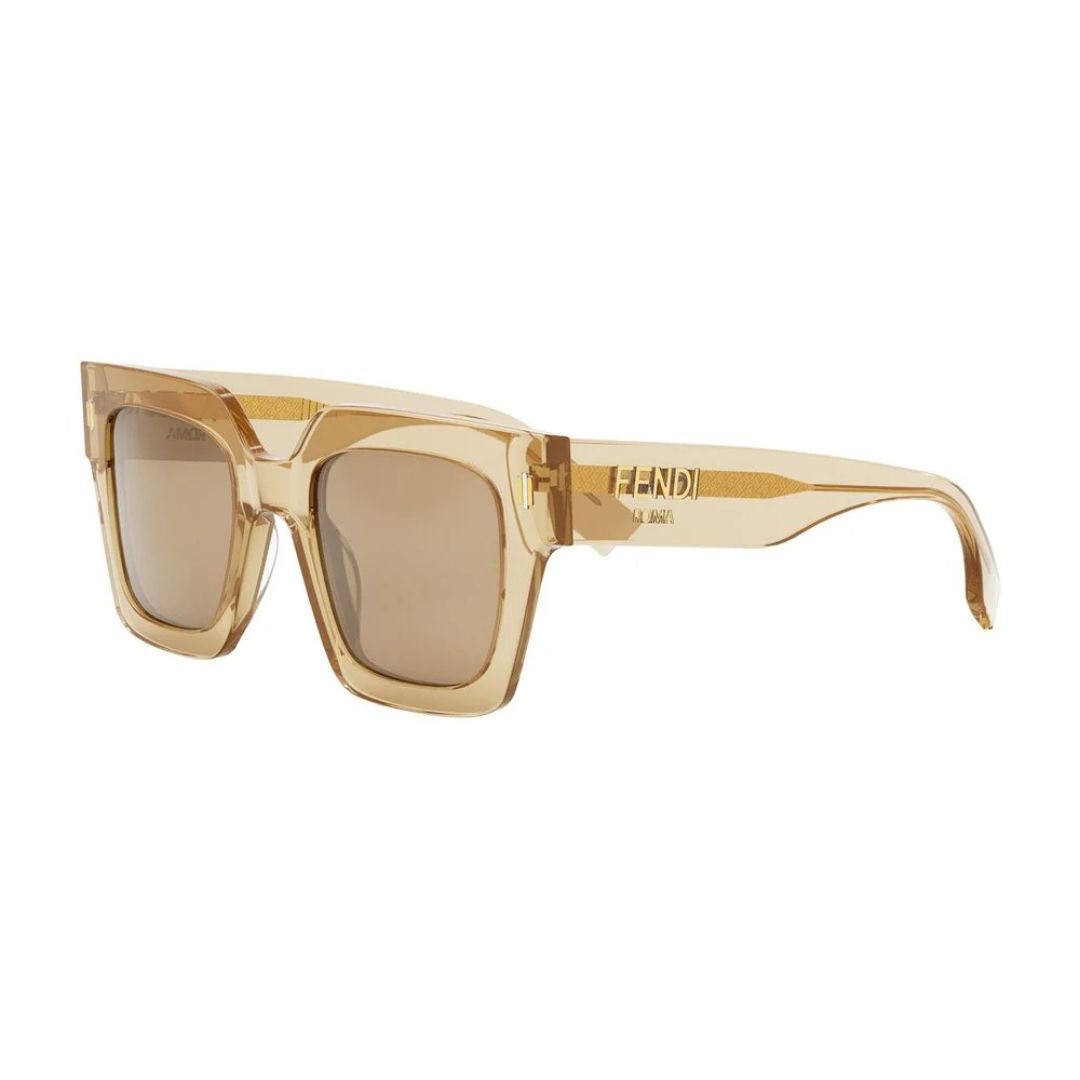 Fendi_FE40101I_57E_Roma_Square_Sunglasses_Transparent_Brown_Frame_Brown_Lenses