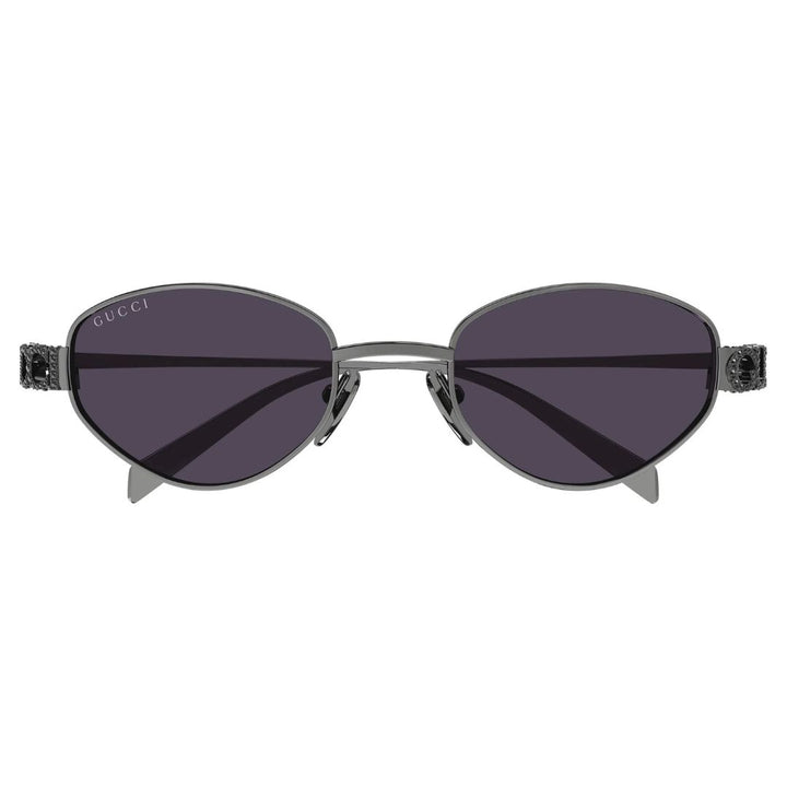 Gucci GG1935S 002 Women Square Sunglasses Black Acetate Frame Grey Lens