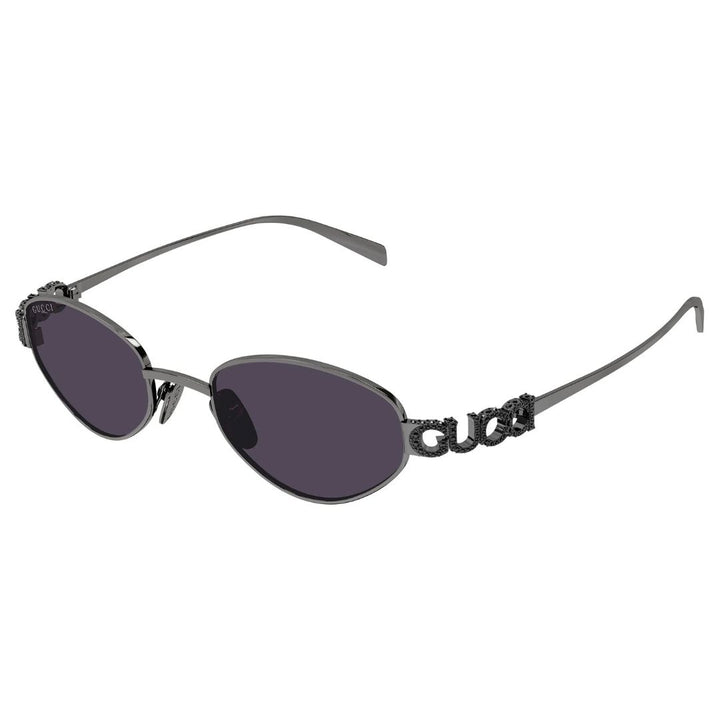 Gucci GG1935S 002 Women Square Sunglasses Black Acetate Frame Grey Lens