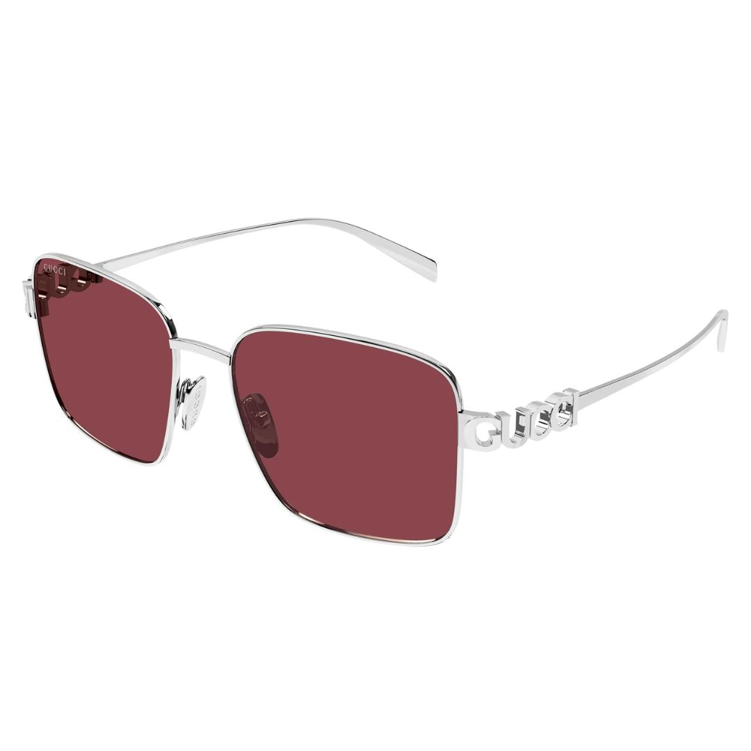 Gucci GG1937S 003 Women Square Sunglasses Black Acetate Frame Grey Lens