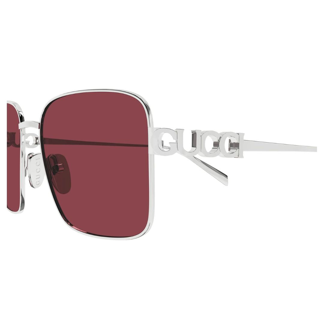 Gucci GG1937S 003 Women Square Sunglasses Black Acetate Frame Grey Lens
