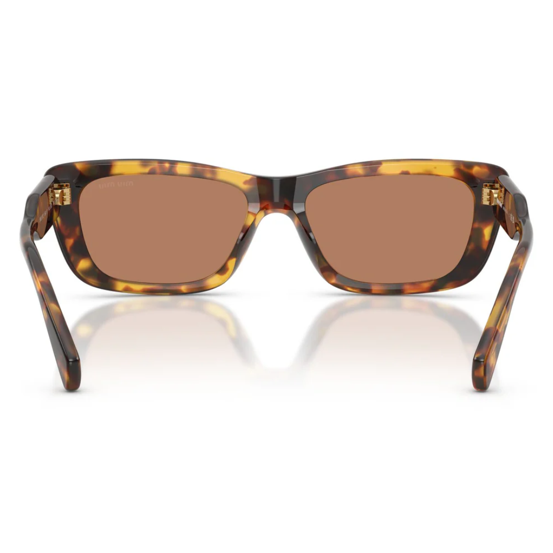 Miu Miu MUB12S 14L20D Square Sunglasses Havana Tortoise Frame Brown Lenses 4
