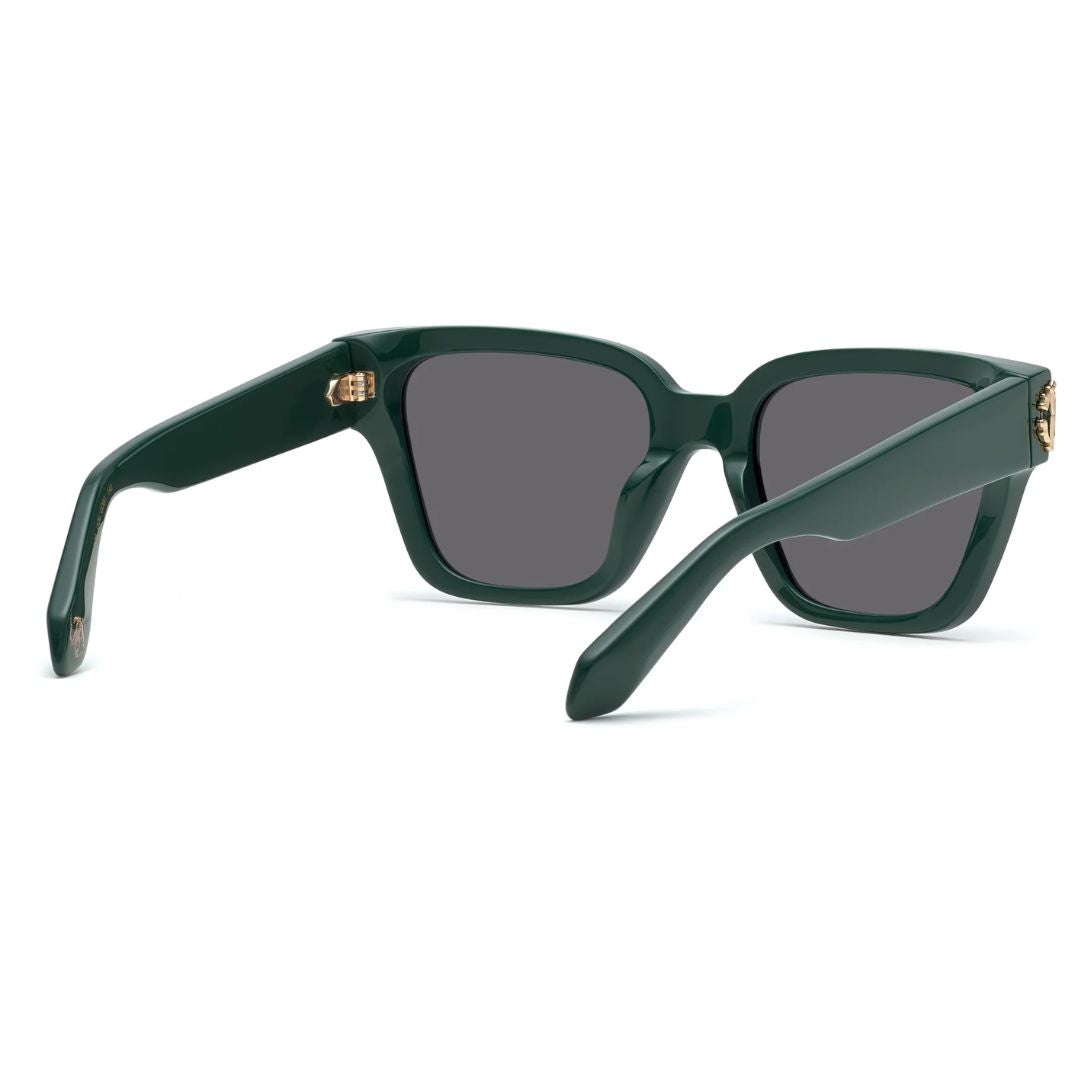Roberto Cavalli SRC066M 0D80 Women Oversized Square Sunglasses Havana Frame Brown Gradient Lens
