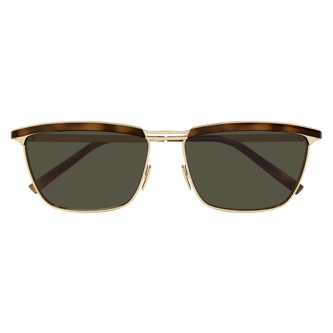 Saint Laurent SL795 JOE 001 Unisex Rectangle Sunglasses Black Frame Grey Lens