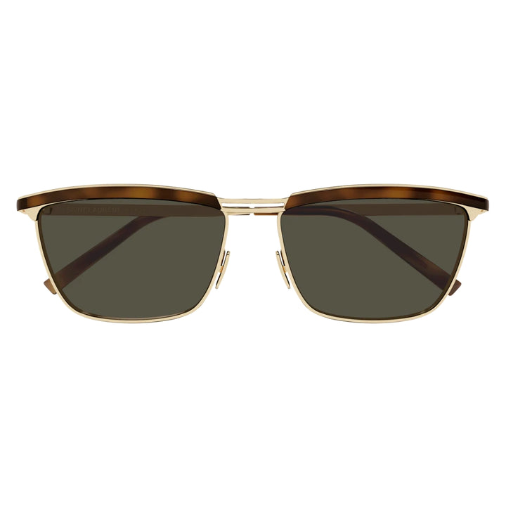 Saint Laurent SL795 JOE 001 Unisex Rectangle Sunglasses Black Frame Grey Lens