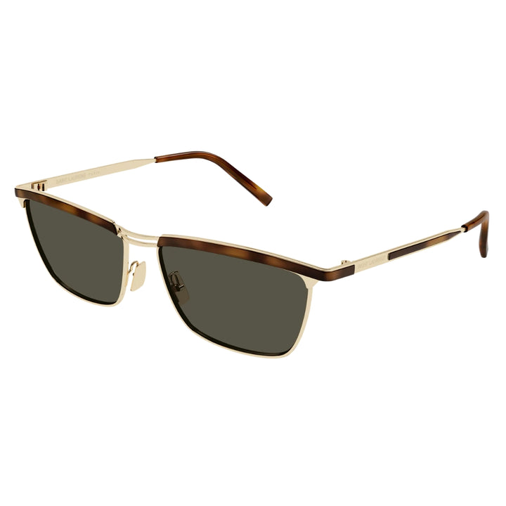 Saint Laurent SL795 JOE 001 Unisex Rectangle Sunglasses Black Frame Grey Lens