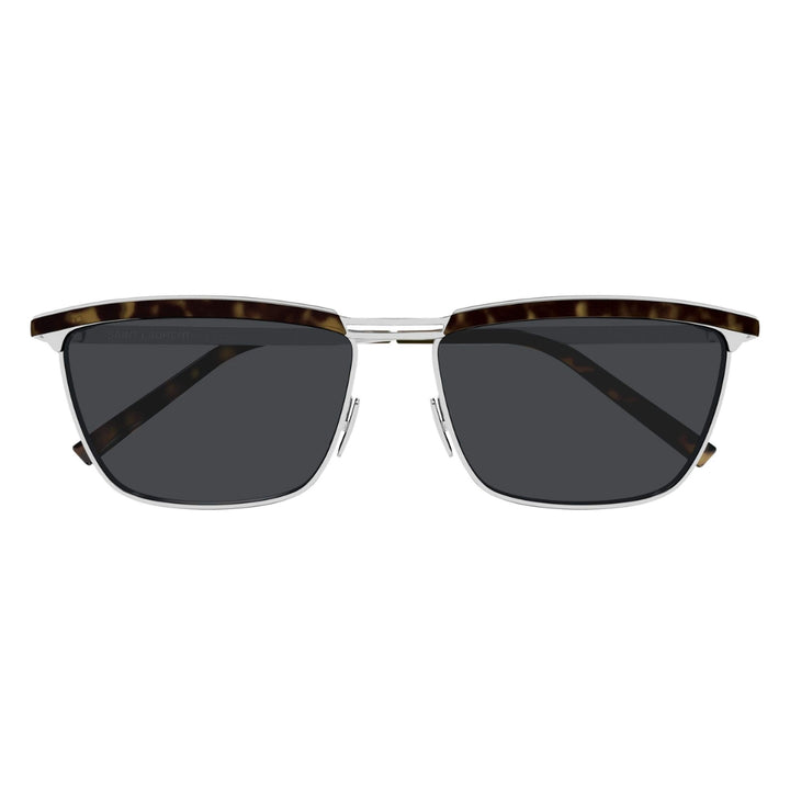 Saint Laurent SL795 JOE 002 Unisex Rectangle Sunglasses Black Frame Grey Lens