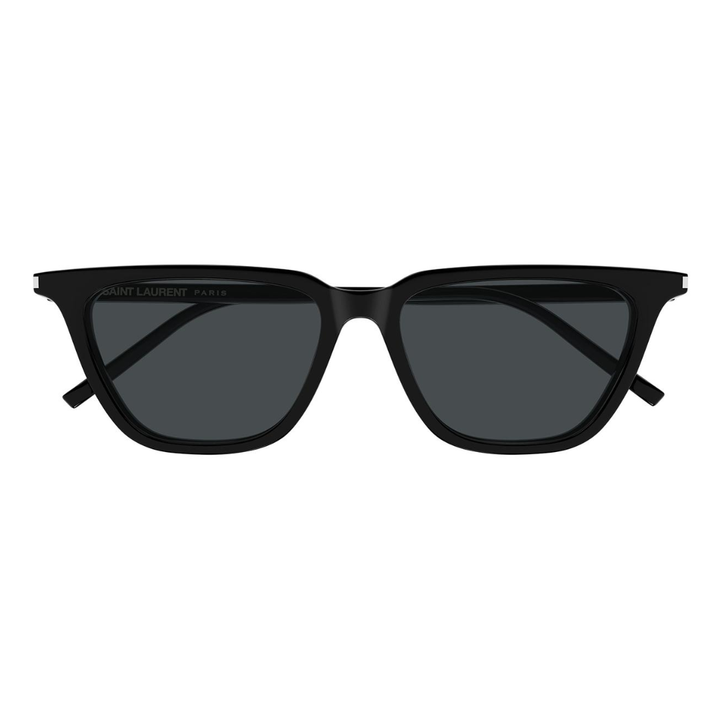 Saint Laurent SL899 SULPICE THIN 001 Cat Eye Sunglasses Black Frame Grey Lenses