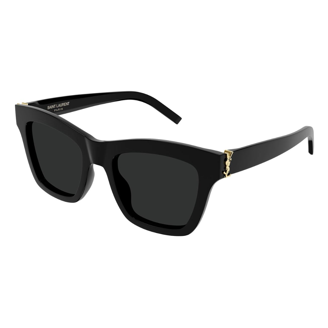 Saint Laurent SLM156 001 Cat Eye Sunglasses Black Frame Grey Lenses 2