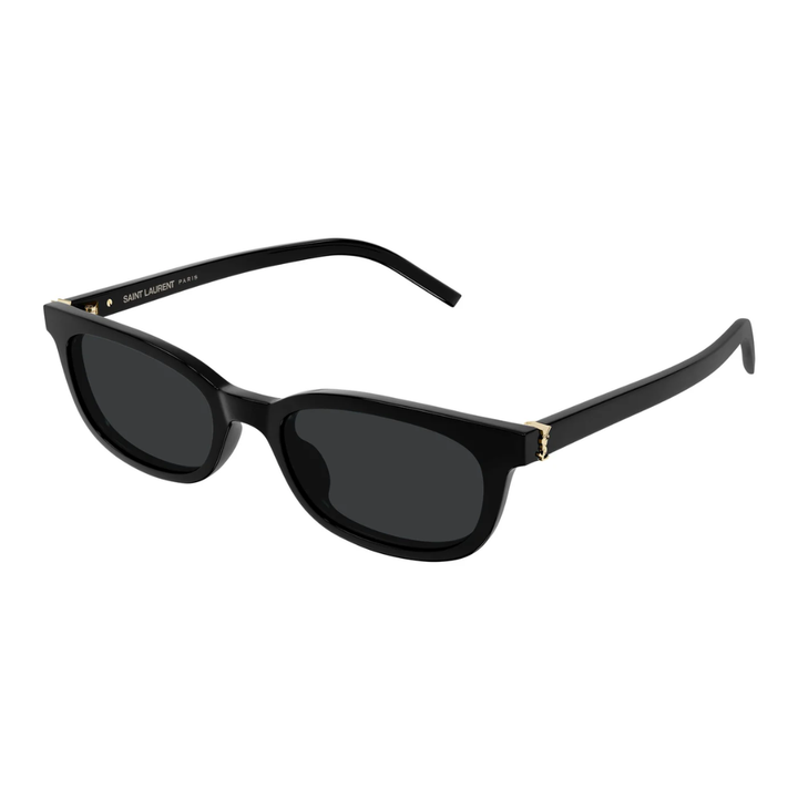 Saint Laurent SLM160 001 Rectangle Sunglasses Black Frame Grey Lenses 2