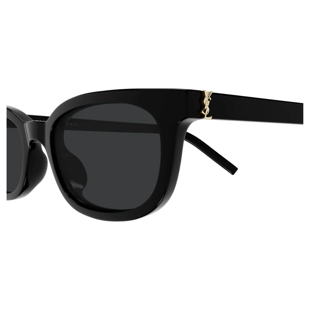Saint Laurent SLM160 001 Rectangle Sunglasses Black Frame Grey Lenses 3