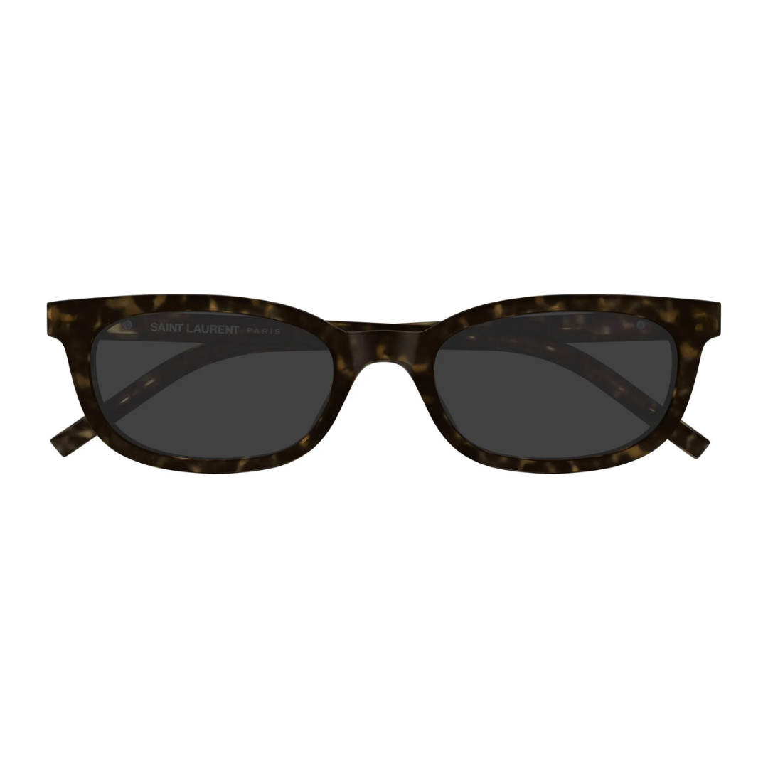 Saint Laurent SLM160 002 Cat Eye Sunglasses Havana Tortoise Frame Grey Lenses