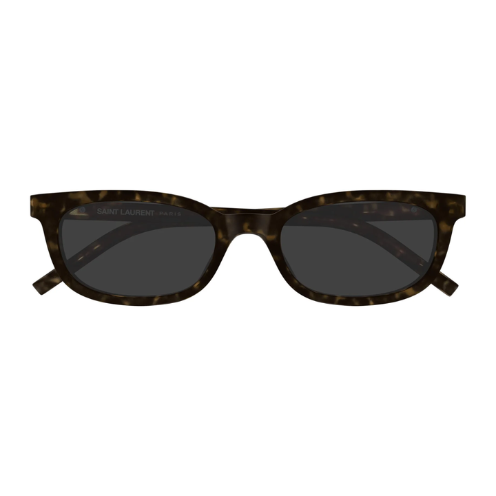 Saint Laurent SLM160 002 Cat Eye Sunglasses Havana Tortoise Frame Grey Lenses