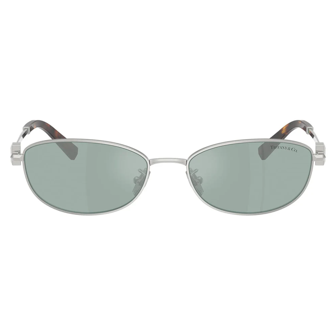 Tiffany TF3115 6001/65 Women Oval Sunglasses Silver Metal Frame Grey Gradient Lens