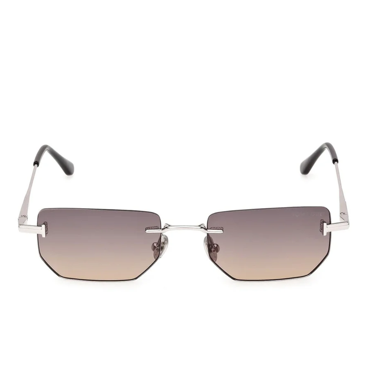 Tom Ford FT1355 16B ETHAN-02 Aviator Sunglasses Silver Frame Grey Gradient Lenses