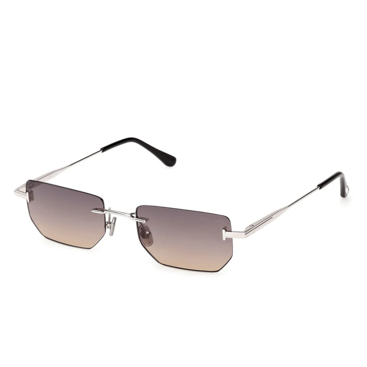 Tom Ford FT1355 16B ETHAN-02 Aviator Sunglasses Silver Frame Grey Gradient Lenses 2