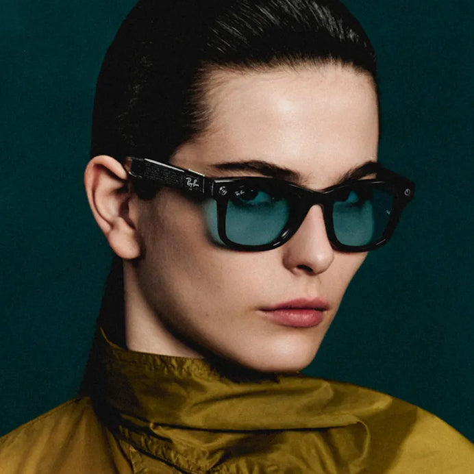 Ray-Ban Wayfarer Gen 3 | Transparent Black | Aquamarine