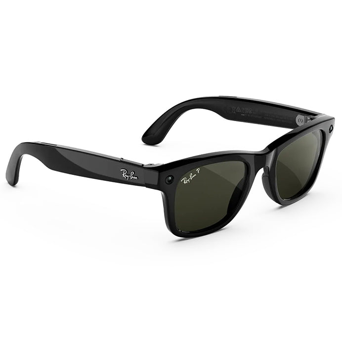 Ray-Ban Wayfarer Gen 3 | Shiny Black | Green Polarised