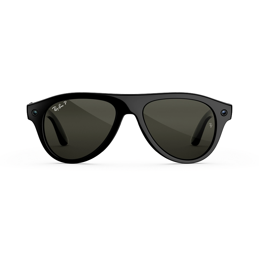 Ray-Ban Meta Aviator Gen 3 smart glasses in Black with Green Polarized lenses