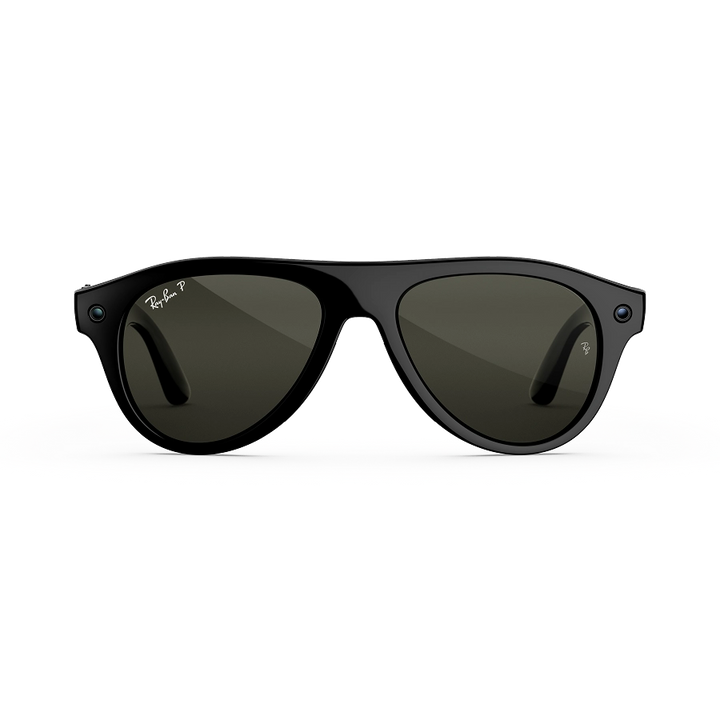 Ray-Ban Meta Aviator Gen 3 smart glasses in Black with Green Polarized lenses
