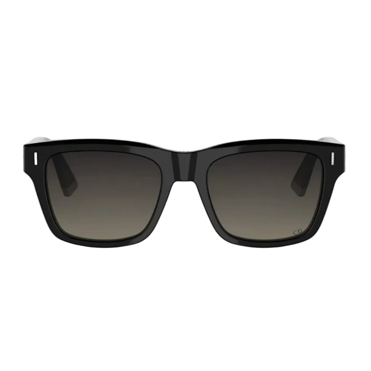Black sunglasses with a thick rectangular frame and dark gradient lenses, shown against a plain white background.