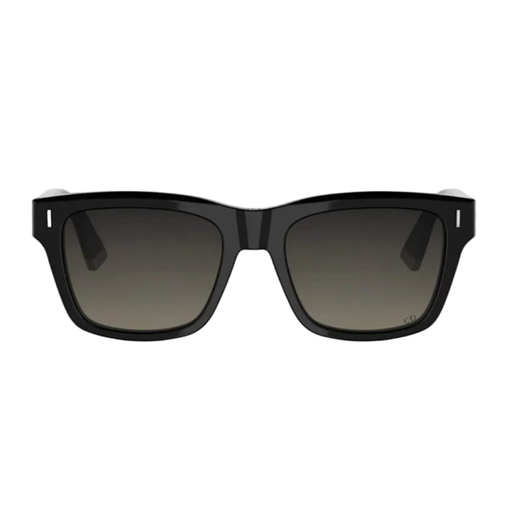Black sunglasses with a thick rectangular frame and dark gradient lenses, shown against a plain white background.